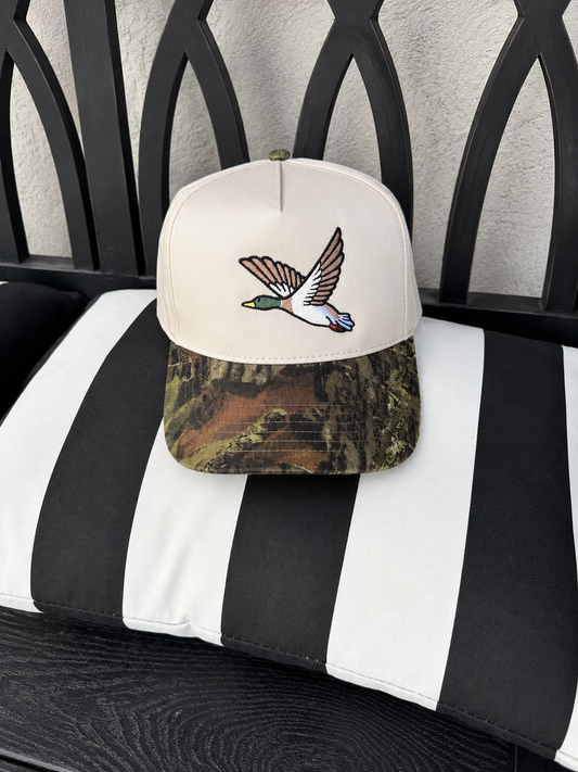 Flying duck trucker hat